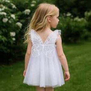 Baby Girl Butterfly Fairy Angel Tulle Dress, Size 2-3T